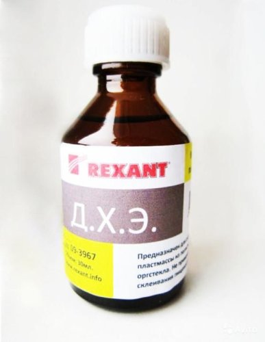 Клей для пластмассы Rexant Дихлорэтан (ДХЭ) 30мл картинка